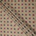 Sand Beige Synthetic Tussar Embroidery Fabric 110cm