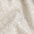 Cream Beige Pure Tussar Silk Fabric 110cm