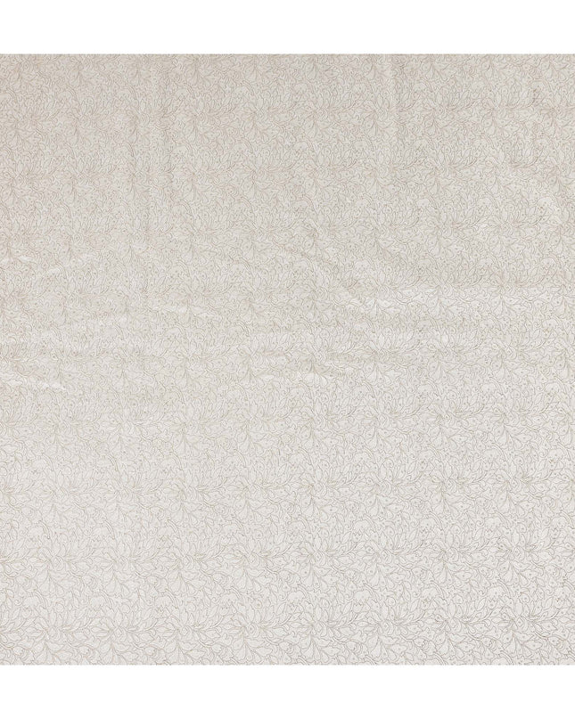 Cream Beige Pure Tussar Silk Fabric 110cm