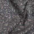 Graphite Grey Pure Tussar Silk Fabric 110cm