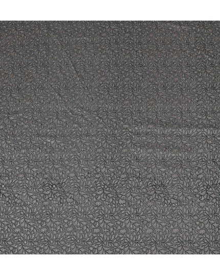 Graphite Grey Pure Tussar Silk Fabric 110cm