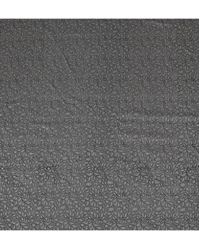 Graphite Grey Pure Tussar Silk Fabric 110cm