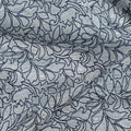 Silver Grey Pure Tussar Silk Fabric 110cm