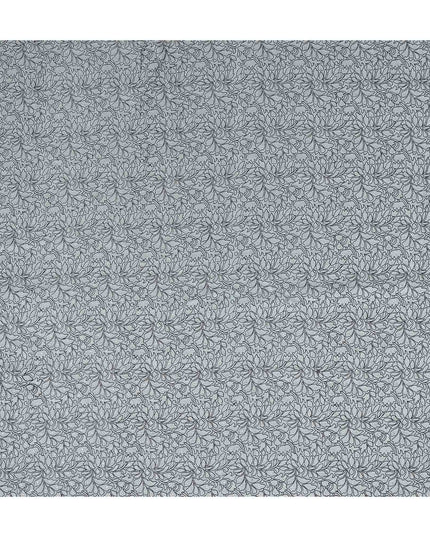 Silver Grey Pure Tussar Silk Fabric 110cm