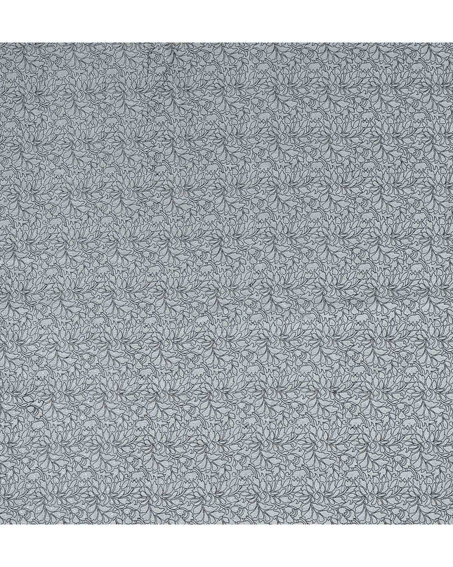 Silver Grey Pure Tussar Silk Fabric 110cm