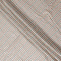 Champagne Beige Synthetic Chiffon Embroidery Fabric 110cm