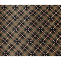 Black Olive Checks Silk Satin Fabric 110cm
