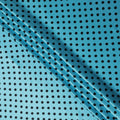 Turquoise Blue Polka Dot Silk Satin Fabric 140cm