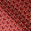 Crimson Red Polka Dot Silk Satin Fabric 140cm