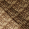 Cream Beige Animal Print Silk Satin Fabric 110cm
