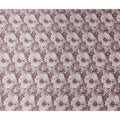 Ivory Burgundy Animal Print Silk Satin Fabric 110cm