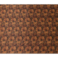 Chestnut Brown Animal Print Silk Satin Fabric 110cm
