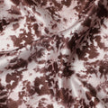 Dusty Rose Animal Print Silk Satin Fabric 110cm