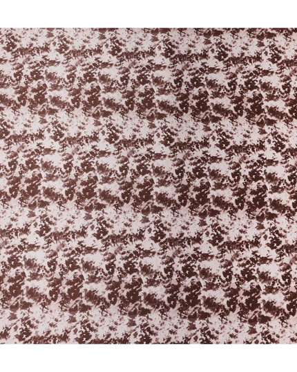 Dusty Rose Animal Print Silk Satin Fabric 110cm