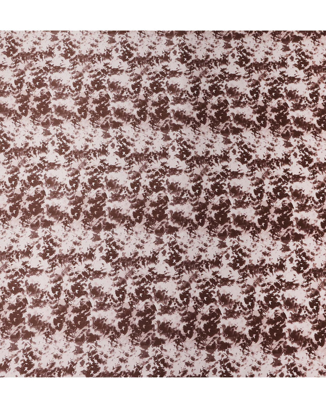 Dusty Rose Animal Print Silk Satin Fabric 110cm