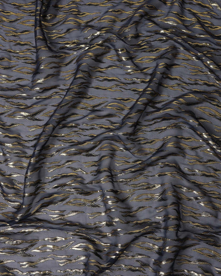 Charcoal Grey Silk Chiffon Fabric 110cm | Regal Fabrics