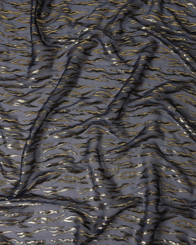 Charcoal Grey Silk Chiffon Fabric 110cm | Regal Fabrics