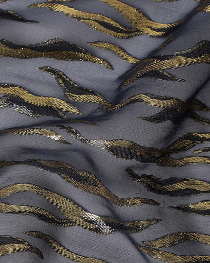 Charcoal Grey Silk Chiffon Fabric 110cm | Regal Fabrics