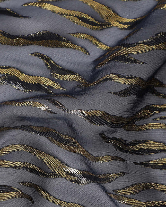 Charcoal Grey Silk Chiffon Fabric 110cm | Regal Fabrics