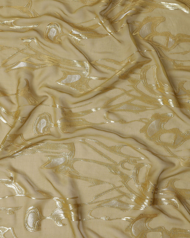 Champagne Gold Silk Chiffon Fabric 110cm | Regal Fabrics