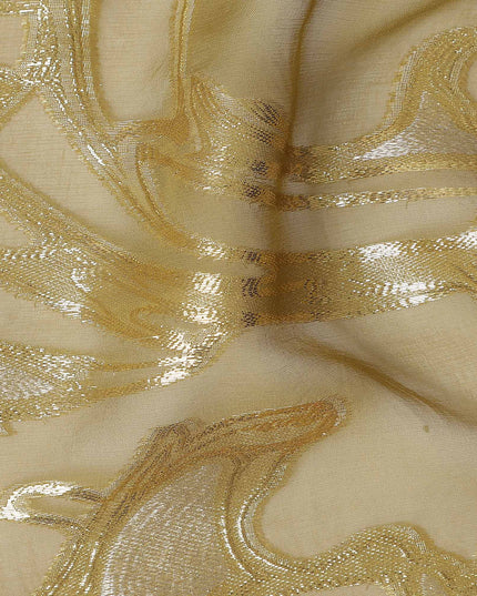 Champagne Gold Silk Chiffon Fabric 110cm | Regal Fabrics