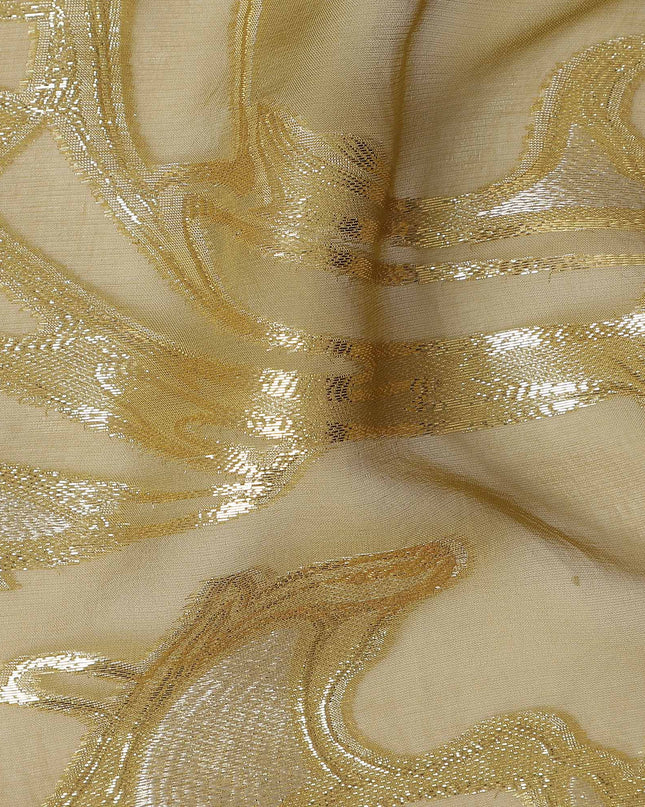 Champagne Gold Silk Chiffon Fabric 110cm | Regal Fabrics