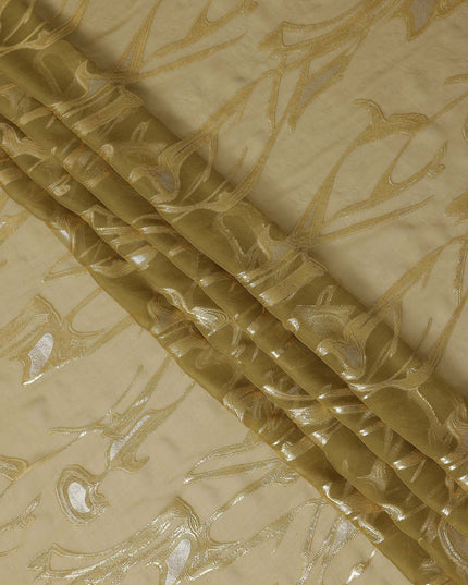 Champagne Gold Silk Chiffon Fabric 110cm | Regal Fabrics