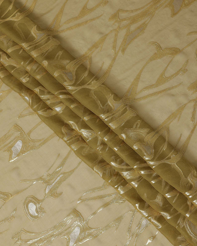 Champagne Gold Silk Chiffon Fabric 110cm | Regal Fabrics