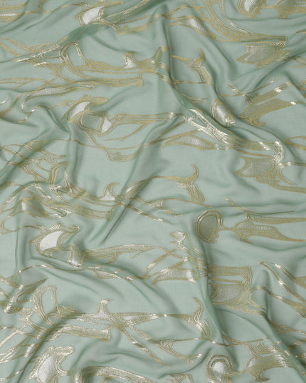 Mint Green Silk Chiffon Fabric 110cm | Regal Fabrics