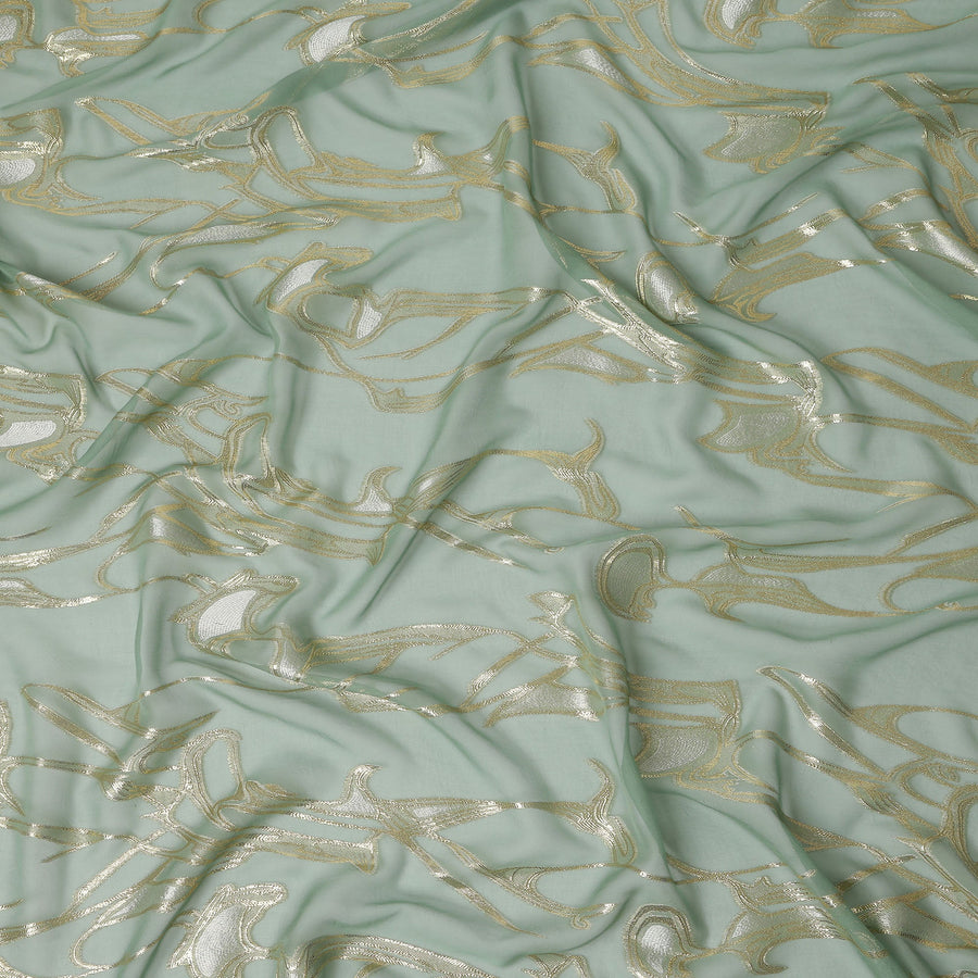 Mint Green Silk Chiffon Fabric 110cm | Regal Fabrics