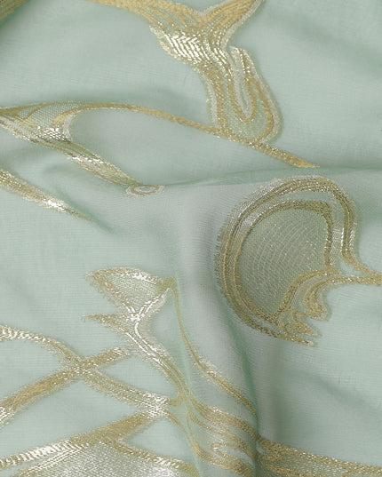 Mint Green Silk Chiffon Fabric 110cm | Regal Fabrics