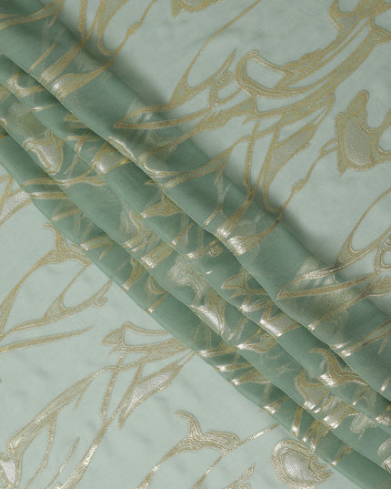 Mint Green Silk Chiffon Fabric 110cm | Regal Fabrics