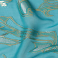 Turquoise Blue Silk Chiffon Fabric 110cm | Regal Fabrics