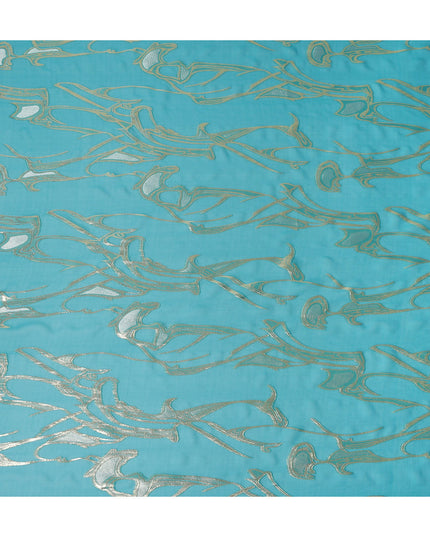 Turquoise Blue Silk Chiffon Fabric 110cm | Regal Fabrics