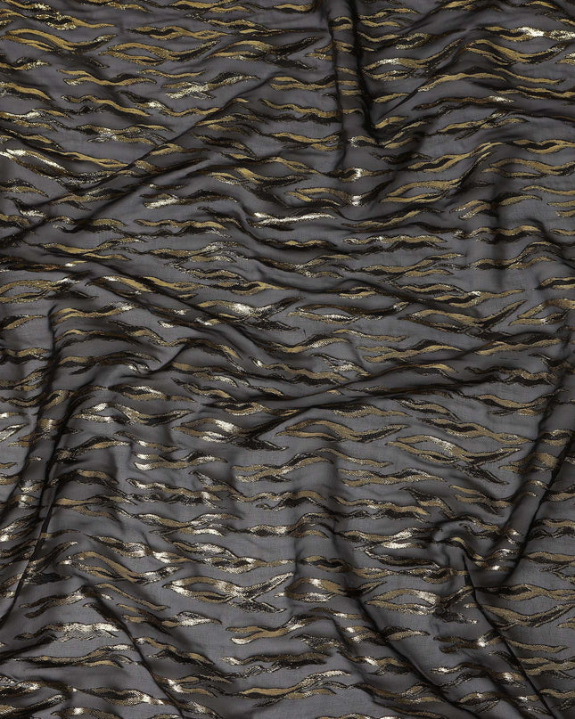 Graphite Grey Silk Chiffon Fabric 110cm | Regal Fabrics