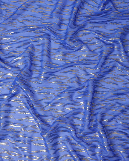 Cornflower Blue Silk Chiffon Fabric 110cm | Regal Fabrics