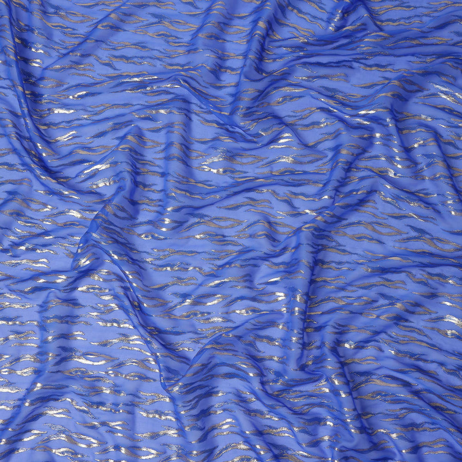 Cornflower Blue Silk Chiffon Fabric 110cm | Regal Fabrics