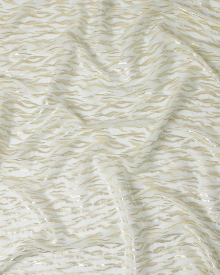 Ivory Cream Silk Chiffon Fabric 110cm | Regal Fabrics