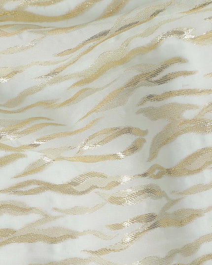 Ivory Cream Silk Chiffon Fabric 110cm | Regal Fabrics