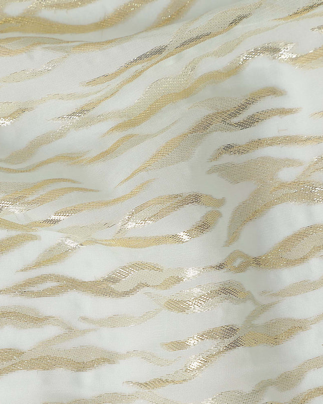 Ivory Cream Silk Chiffon Fabric 110cm | Regal Fabrics