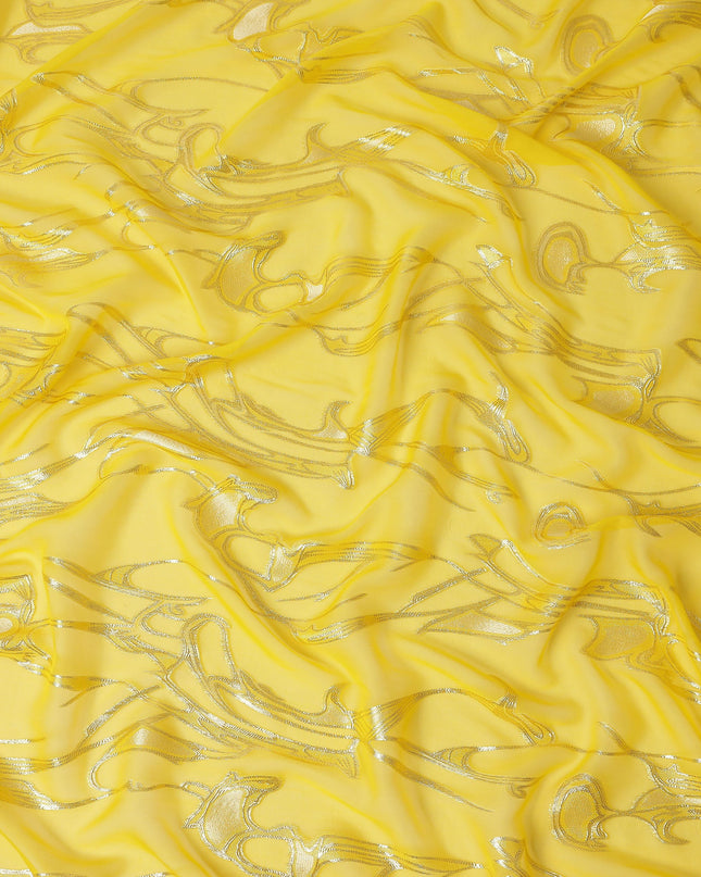 Sunshine Yellow Silk Chiffon Fabric 110cm | Regal Fabrics