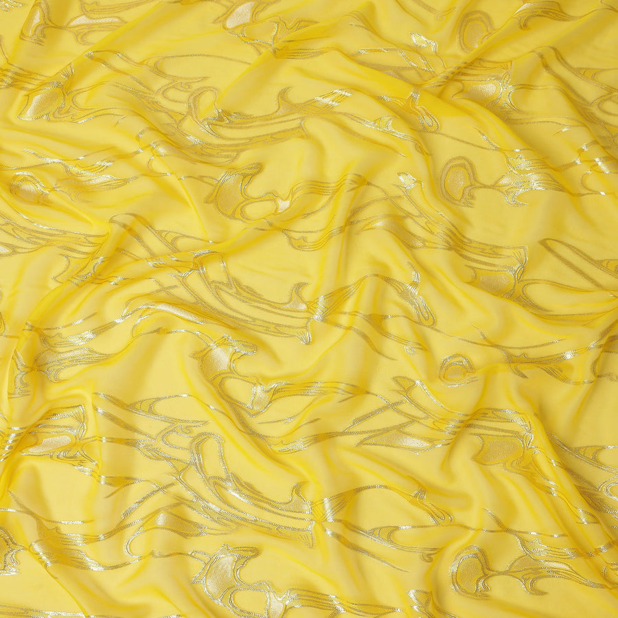 Sunshine Yellow Silk Chiffon Fabric 110cm | Regal Fabrics