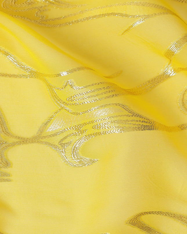 Sunshine Yellow Silk Chiffon Fabric 110cm | Regal Fabrics