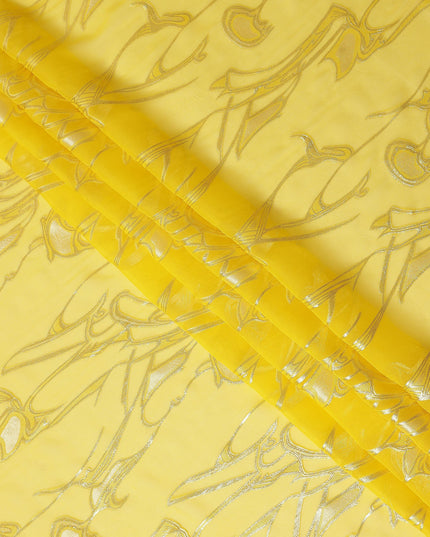 Sunshine Yellow Silk Chiffon Fabric 110cm | Regal Fabrics