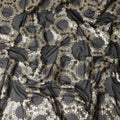 Onyx Black Silk Chiffon Fabric 110cm | Regal Fabrics