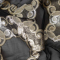 Onyx Black Silk Chiffon Fabric 110cm | Regal Fabrics