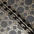 Onyx Black Silk Chiffon Fabric 110cm | Regal Fabrics
