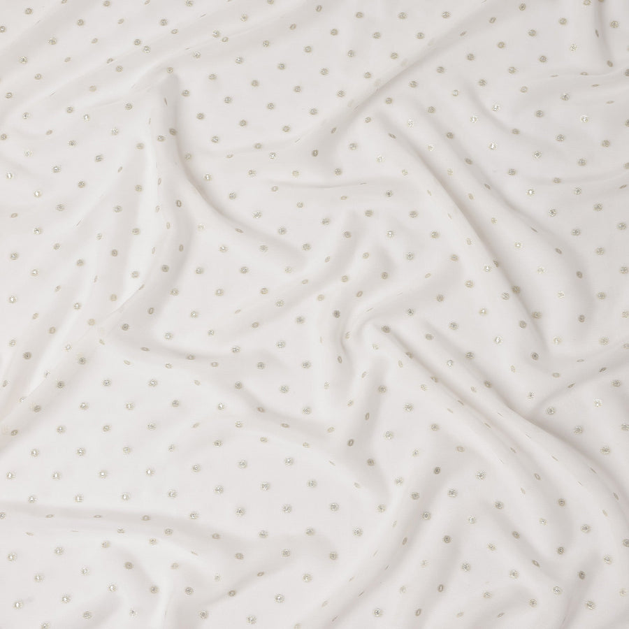 Pearl White Silk Chiffon Fabric 110cm | Regal Fabrics