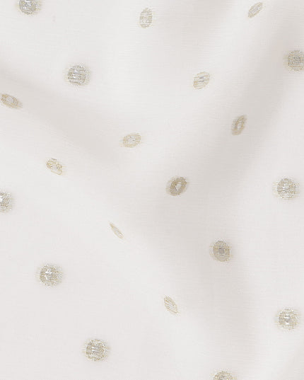 Pearl White Silk Chiffon Fabric 110cm | Regal Fabrics