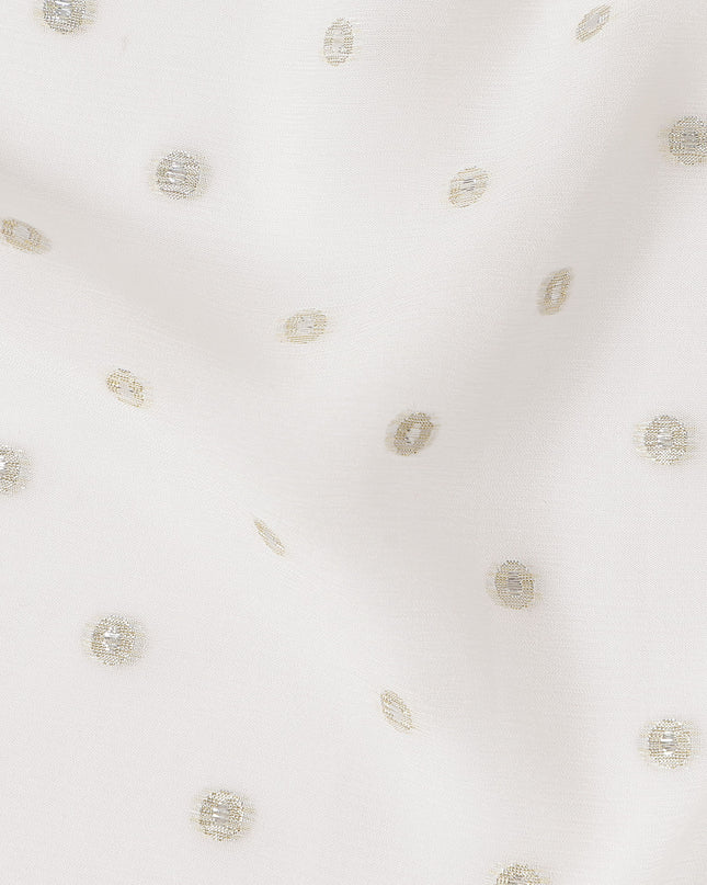 Pearl White Silk Chiffon Fabric 110cm | Regal Fabrics